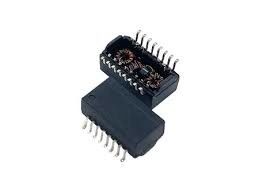 100/1000 Base-T 48-Pin-Dual-Port-Magnetik-Netzwerkmodule LAN-Telekommunikationstransformator